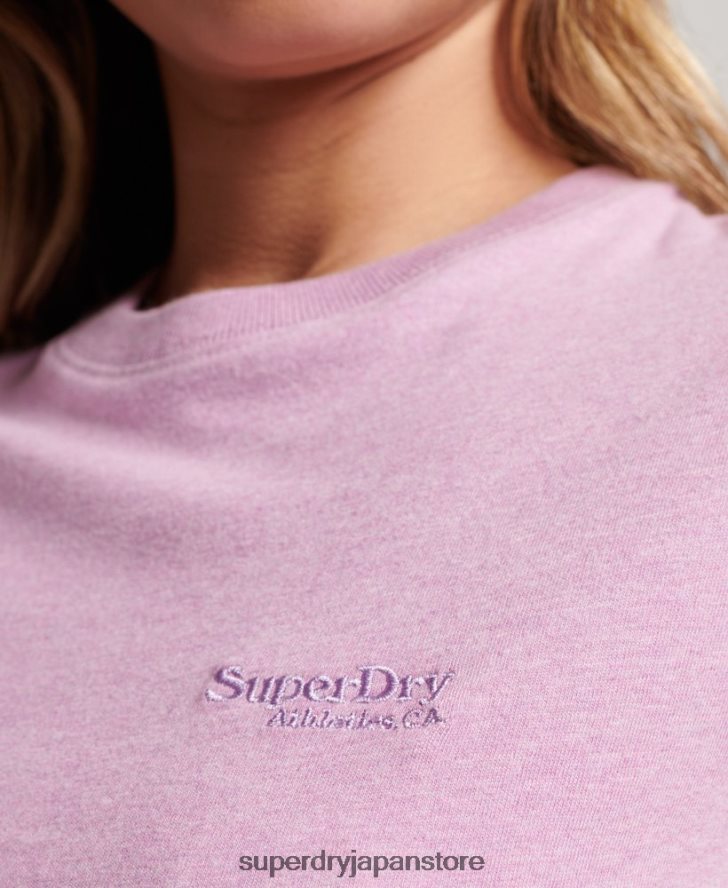 ヴィンテージロゴ キャップスリーブ Tシャツ 女性 Superdry 衣類 紫 2J62PZ2690