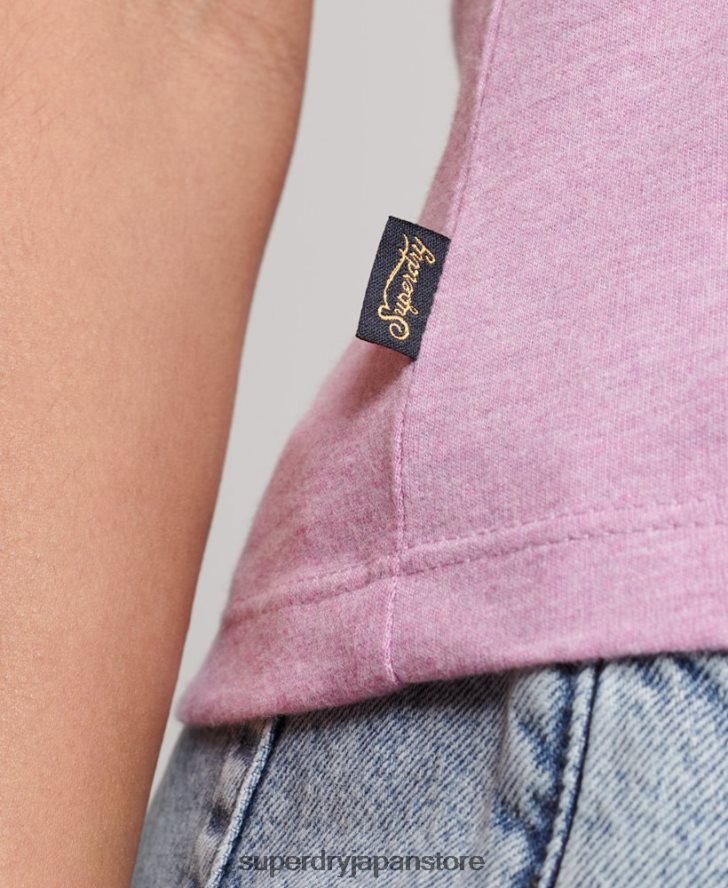 ヴィンテージロゴ キャップスリーブ Tシャツ 女性 Superdry 衣類 紫 2J62PZ2690