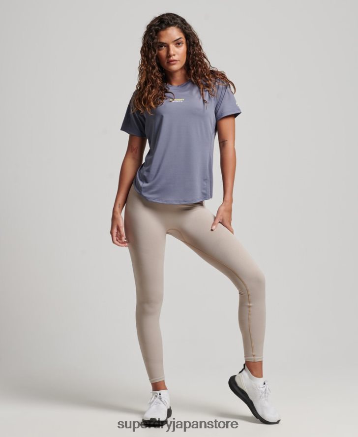 コアアクティブTシャツ 女性 Superdry 衣類 紫 2J62PZ2694