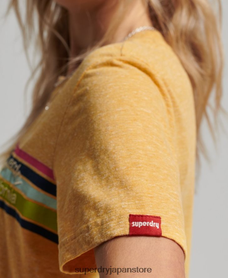 ヴィンテージ グレート アウトドア T シャツ 女性 Superdry 衣類 黄色 2J62PZ2710