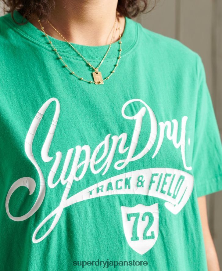 カレッジカリステートTシャツ 女性 Superdry 衣類 ターコイズ 2J62PZ2726