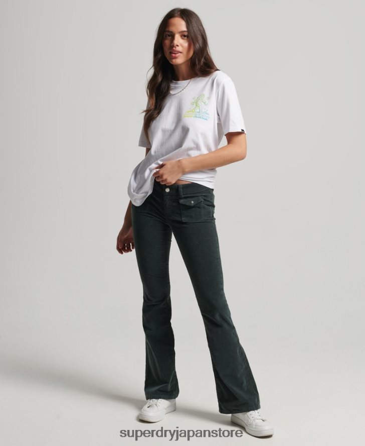 ウッドランド グラフィック T シャツ 女性 Superdry 衣類 白 2J62PZ2736