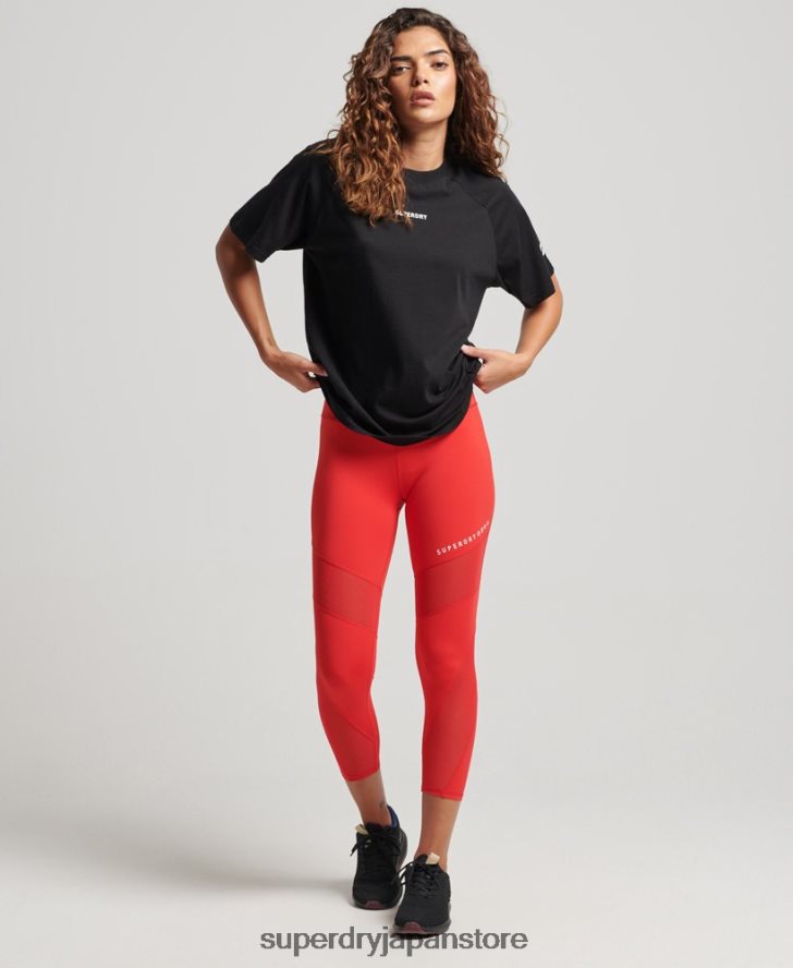 コア半袖Tシャツ 女性 Superdry 衣類 黒 2J62PZ2742
