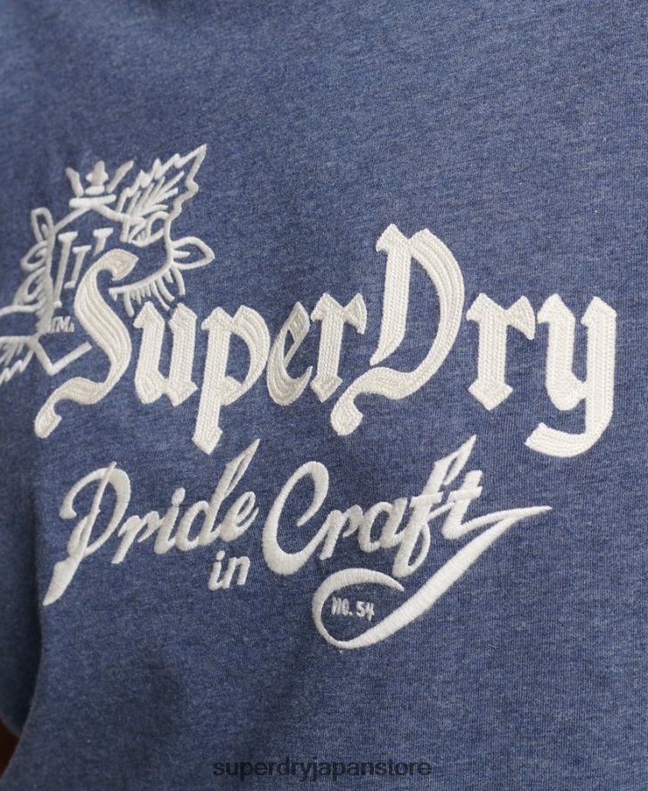 ヴィンテージ プライド イン クラフト T シャツ 女性 Superdry 衣類 海軍 2J62PZ2752