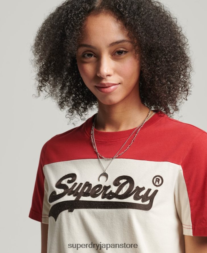 ヴィンテージロゴカレッジTシャツ 女性 Superdry 衣類 ベージュ 2J62PZ2755