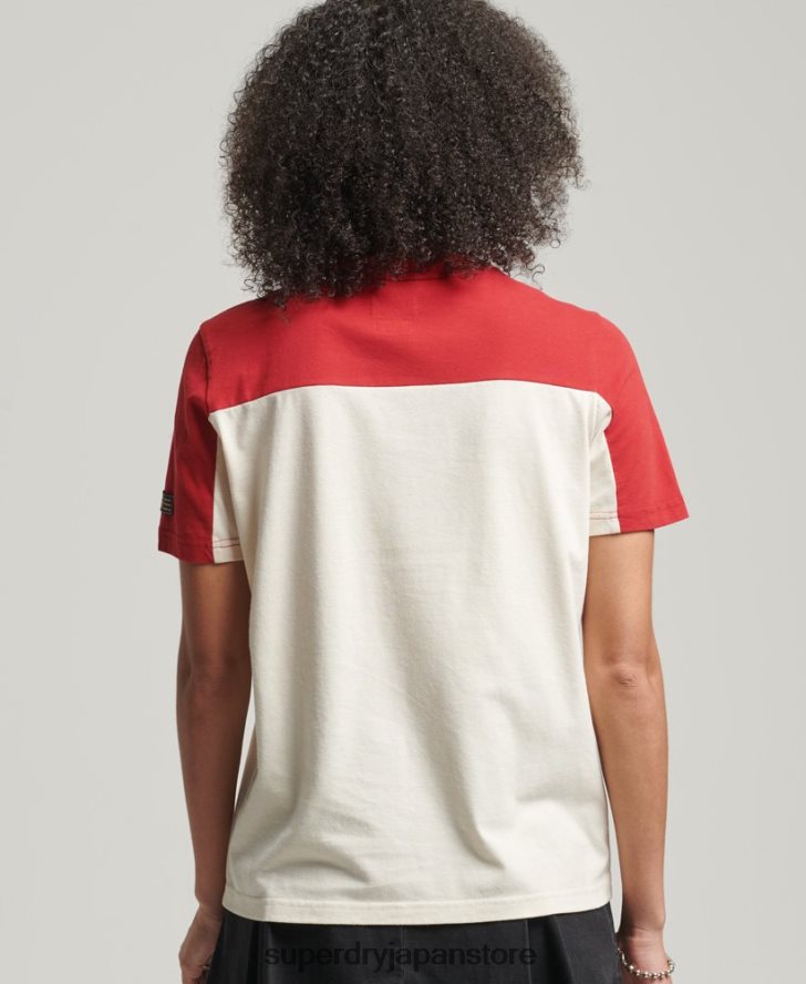 ヴィンテージロゴカレッジTシャツ 女性 Superdry 衣類 ベージュ 2J62PZ2755
