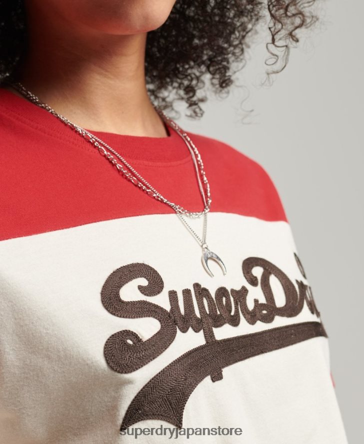 ヴィンテージロゴカレッジTシャツ 女性 Superdry 衣類 ベージュ 2J62PZ2755