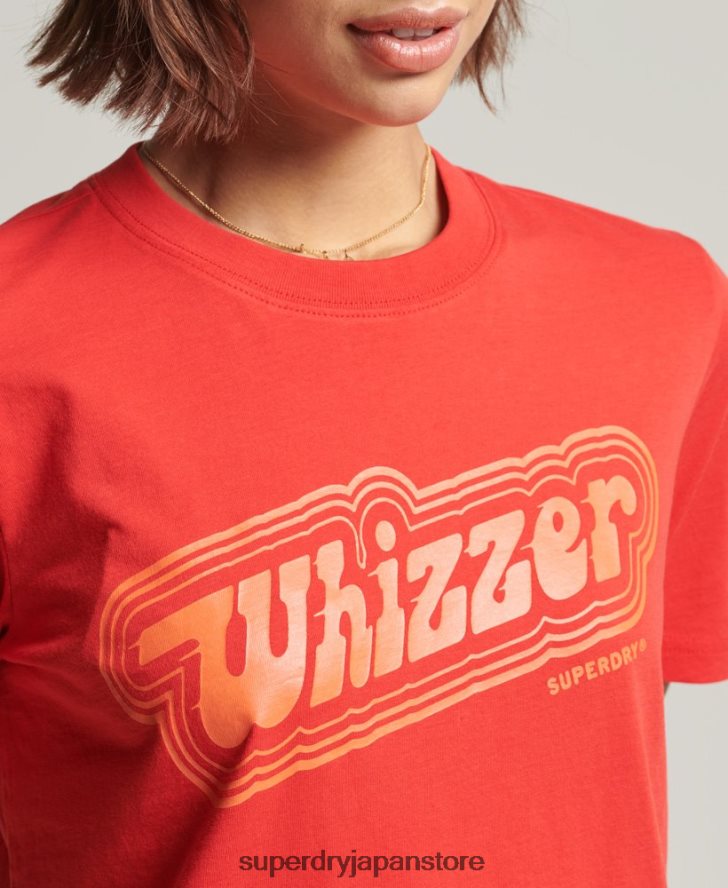 私の世代のヴィンテージ T シャツ 女性 Superdry 衣類 赤 2J62PZ2757