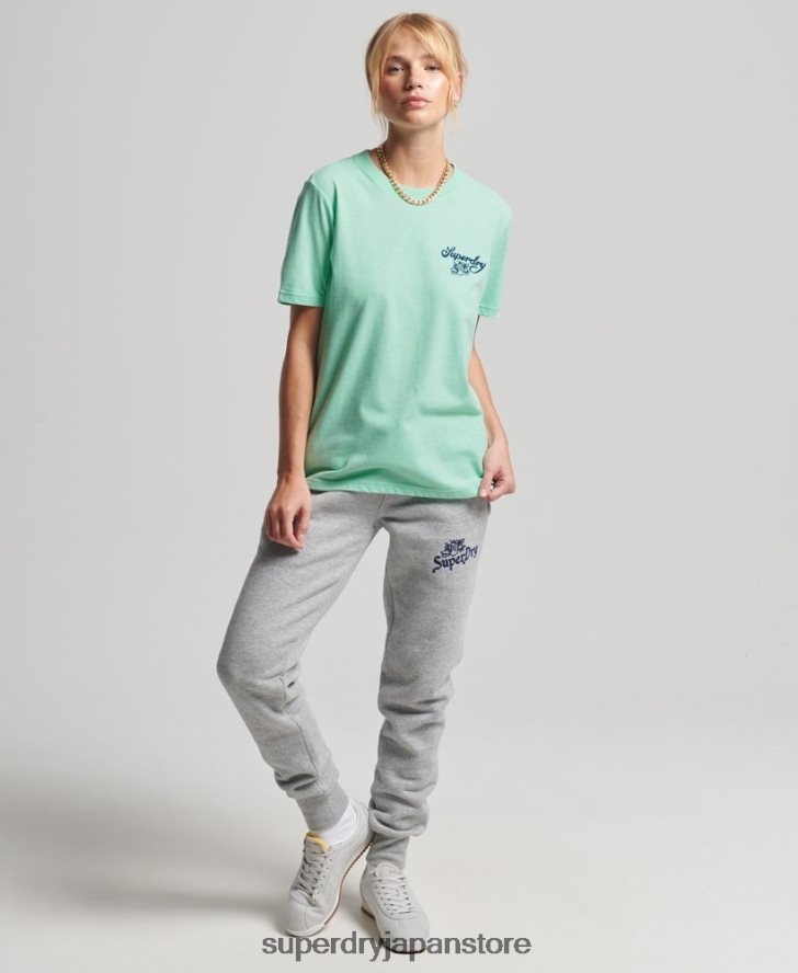 ヴィンテージ プライド イン クラフト T シャツ 女性 Superdry 衣類 緑 2J62PZ2758