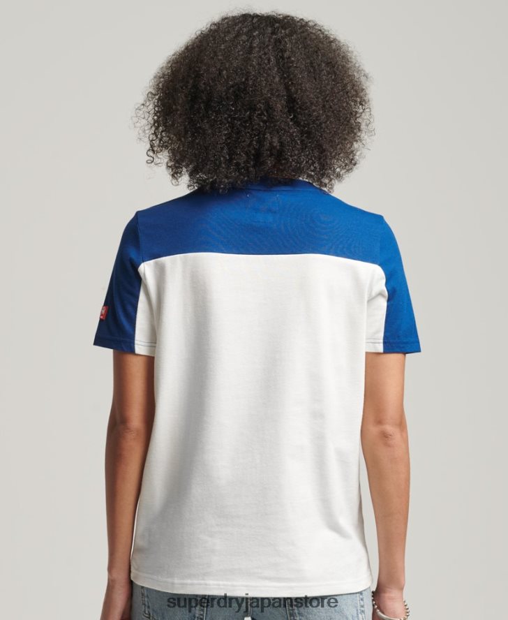 ヴィンテージロゴカレッジTシャツ 女性 Superdry 衣類 クリーム 2J62PZ2763