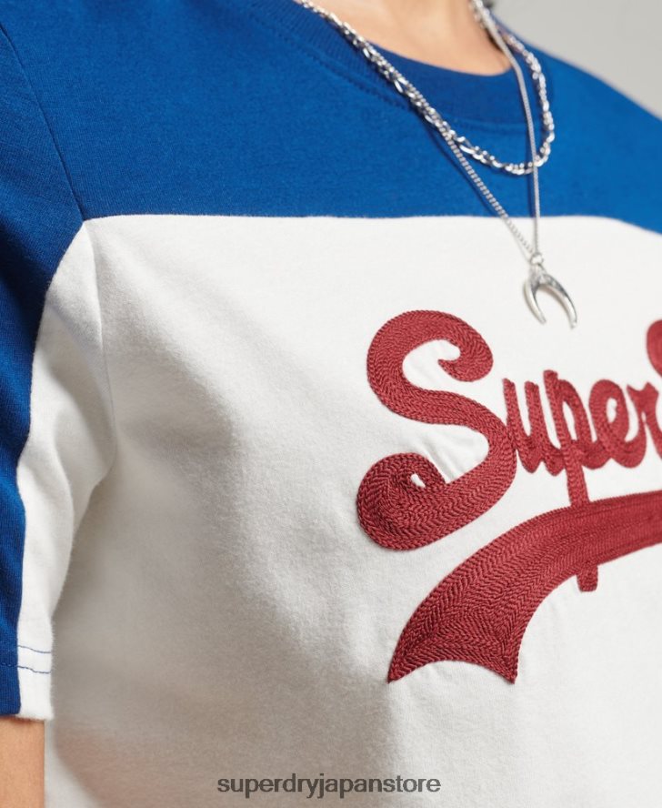 ヴィンテージロゴカレッジTシャツ 女性 Superdry 衣類 クリーム 2J62PZ2763