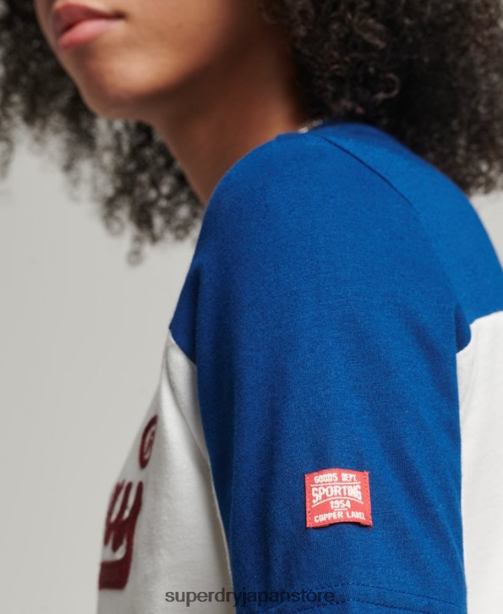ヴィンテージロゴカレッジTシャツ 女性 Superdry 衣類 クリーム 2J62PZ2763