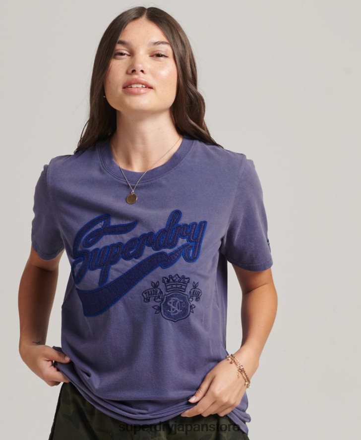 プライド＆クラフトTシャツ 女性 Superdry 衣類 濃紺 2J62PZ2764