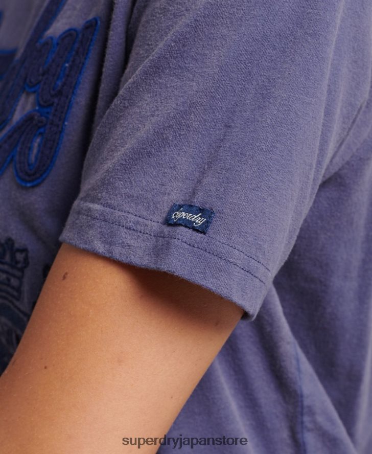 プライド＆クラフトTシャツ 女性 Superdry 衣類 濃紺 2J62PZ2764