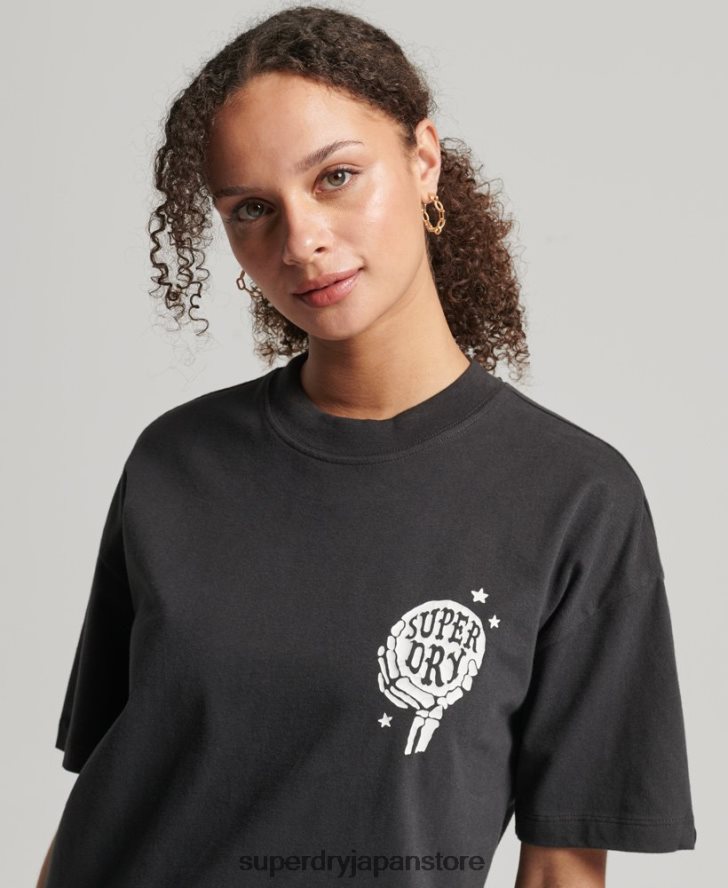 ヴィンテージ天体Tシャツ 女性 Superdry 衣類 茶色 2J62PZ2766