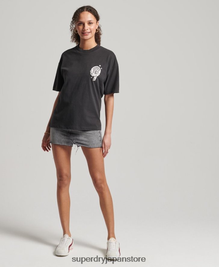 ヴィンテージ天体Tシャツ 女性 Superdry 衣類 茶色 2J62PZ2766