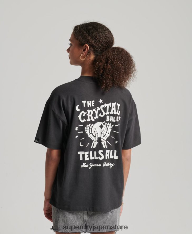 ヴィンテージ天体Tシャツ 女性 Superdry 衣類 茶色 2J62PZ2766