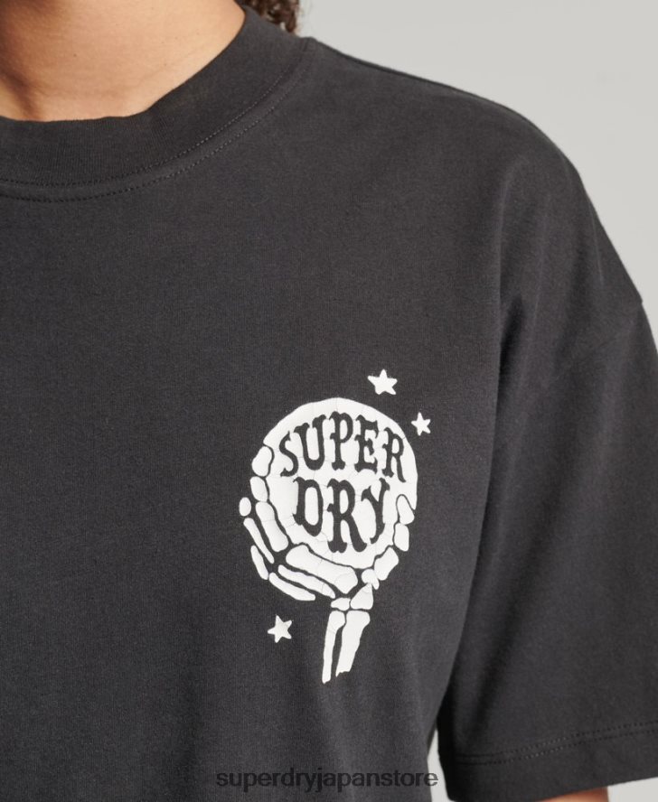 ヴィンテージ天体Tシャツ 女性 Superdry 衣類 茶色 2J62PZ2766