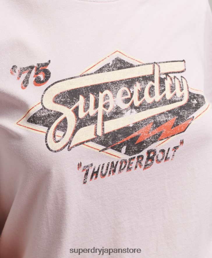ボヘミアングラフィック Tシャツ 女性 Superdry 衣類 紫 2J62PZ2773
