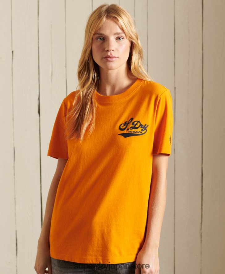 クラフトへの誇りTシャツ 女性 Superdry 衣類 金 2J62PZ2784