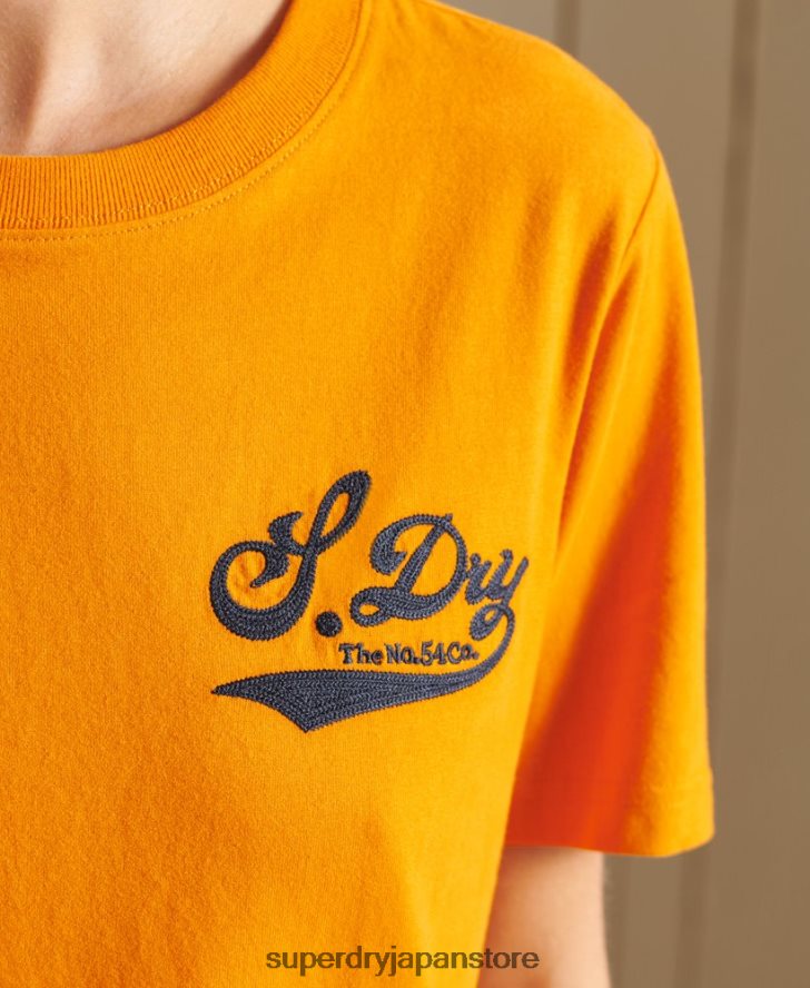 クラフトへの誇りTシャツ 女性 Superdry 衣類 金 2J62PZ2784
