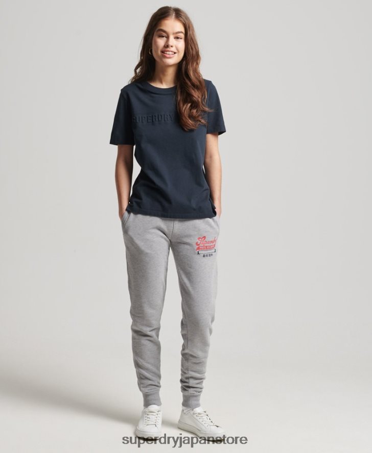 ヴィンテージコーポレートロゴマールTシャツ 女性 Superdry 衣類 濃い灰色 2J62PZ2785