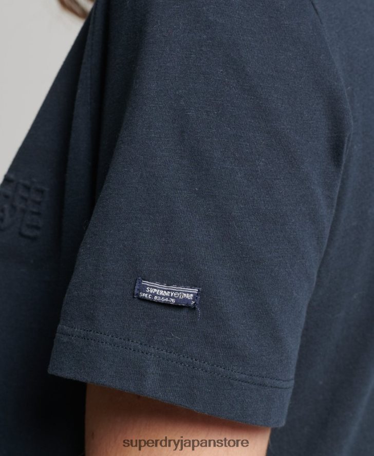 ヴィンテージコーポレートロゴマールTシャツ 女性 Superdry 衣類 濃い灰色 2J62PZ2785