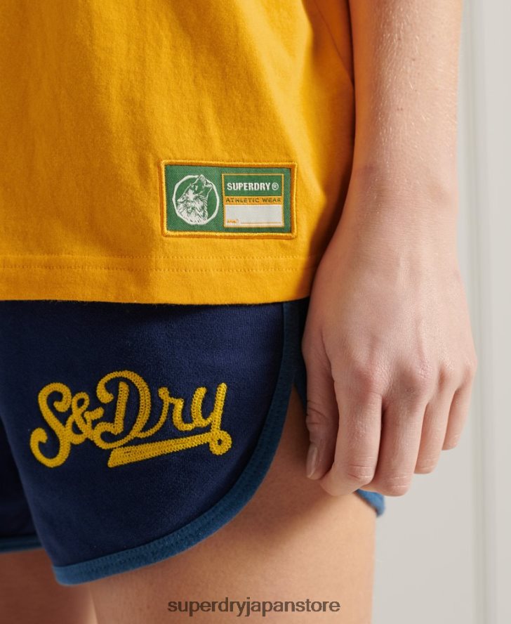 大学体育会Tシャツ 女性 Superdry 衣類 金 2J62PZ2795