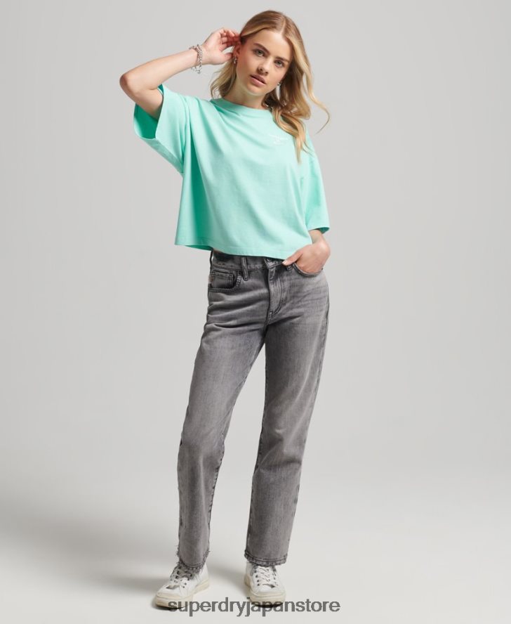 コアスポーツTシャツ 女性 Superdry 衣類 青 2J62PZ2801
