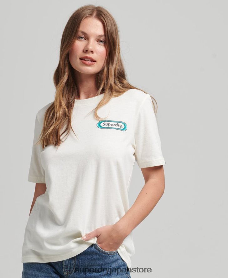 トレードタブTシャツ 女性 Superdry 衣類 白 2J62PZ2803