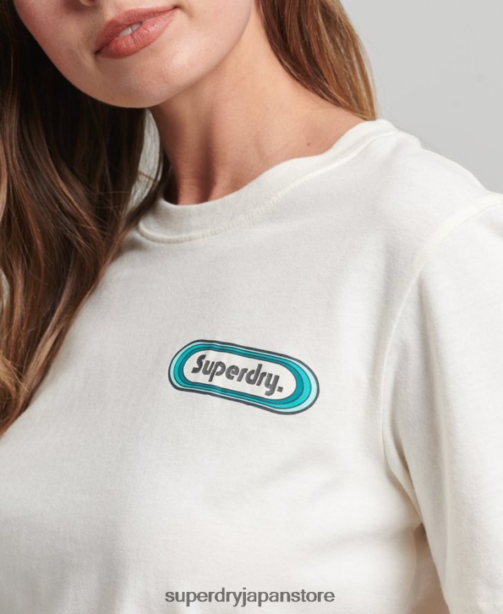 トレードタブTシャツ 女性 Superdry 衣類 白 2J62PZ2803