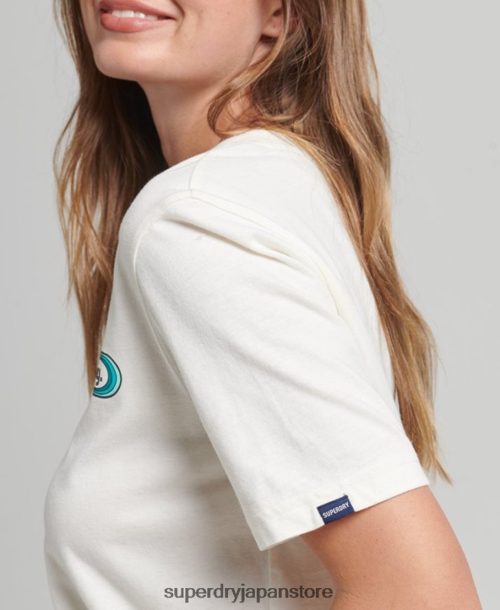 トレードタブTシャツ 女性 Superdry 衣類 白 2J62PZ2803