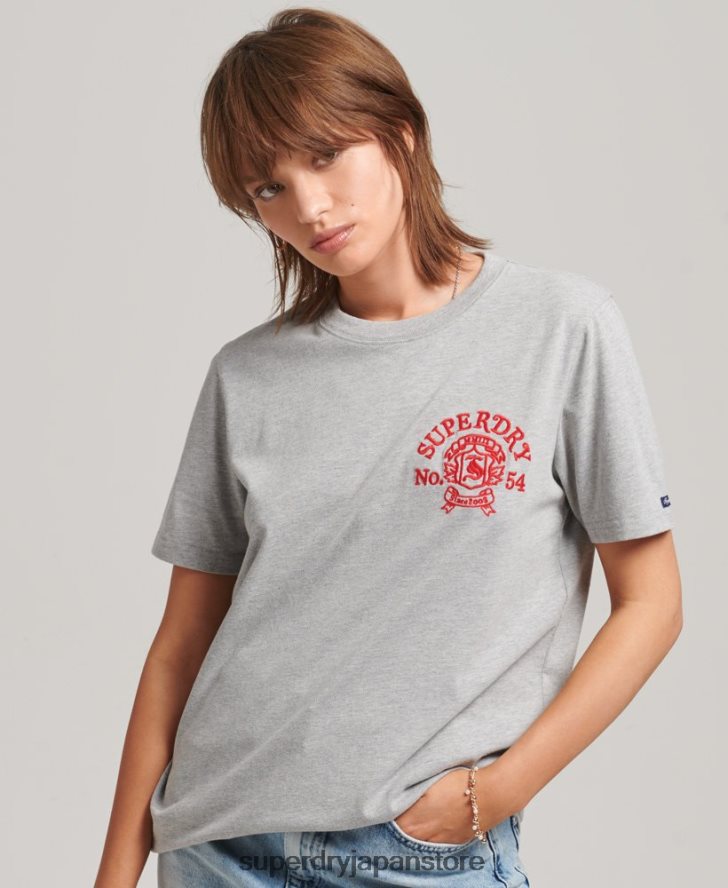 プライド＆クラフトTシャツ 女性 Superdry 衣類 グレー 2J62PZ2808