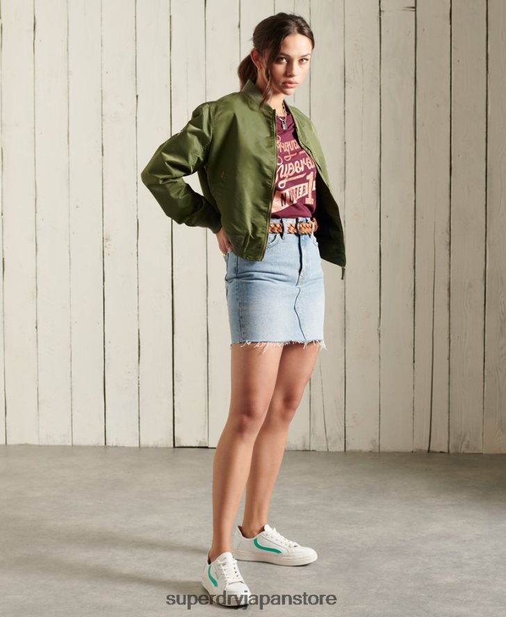 グリッタースパークルTシャツ 女性 Superdry 衣類 赤 2J62PZ2818