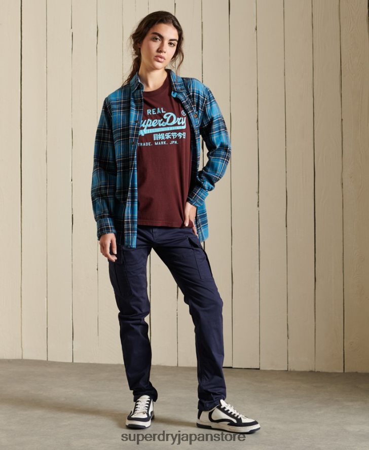 ヴィンテージロゴアメリカンクラシックTシャツ 女性 Superdry 衣類 赤 2J62PZ2824
