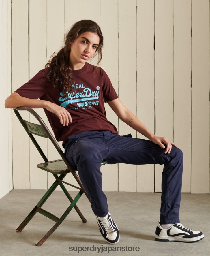 ヴィンテージロゴアメリカンクラシックTシャツ 女性 Superdry 衣類 赤 2J62PZ2824