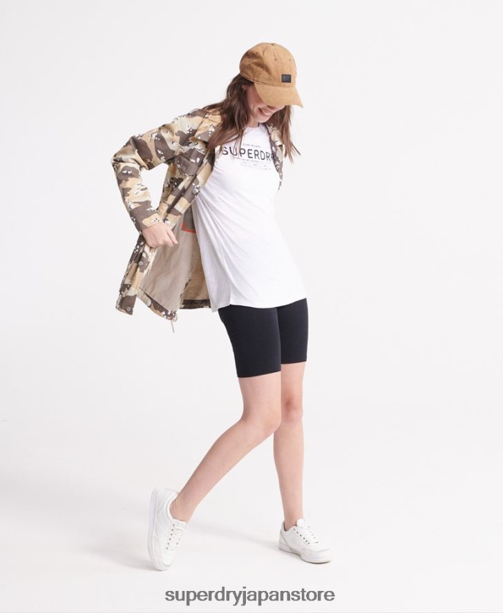 デザートリネンTシャツ 女性 Superdry 衣類 白 2J62PZ2839