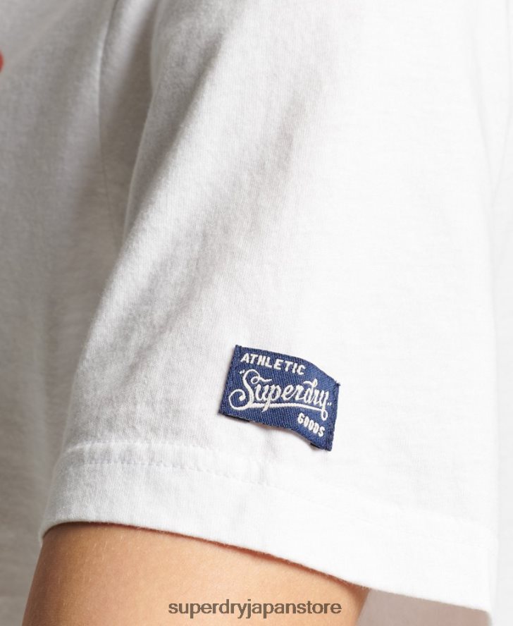 私の世代のヴィンテージ T シャツ 女性 Superdry 衣類 白 2J62PZ2845