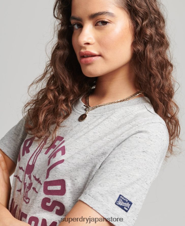 私の世代のヴィンテージ T シャツ 女性 Superdry 衣類 グレー 2J62PZ2846