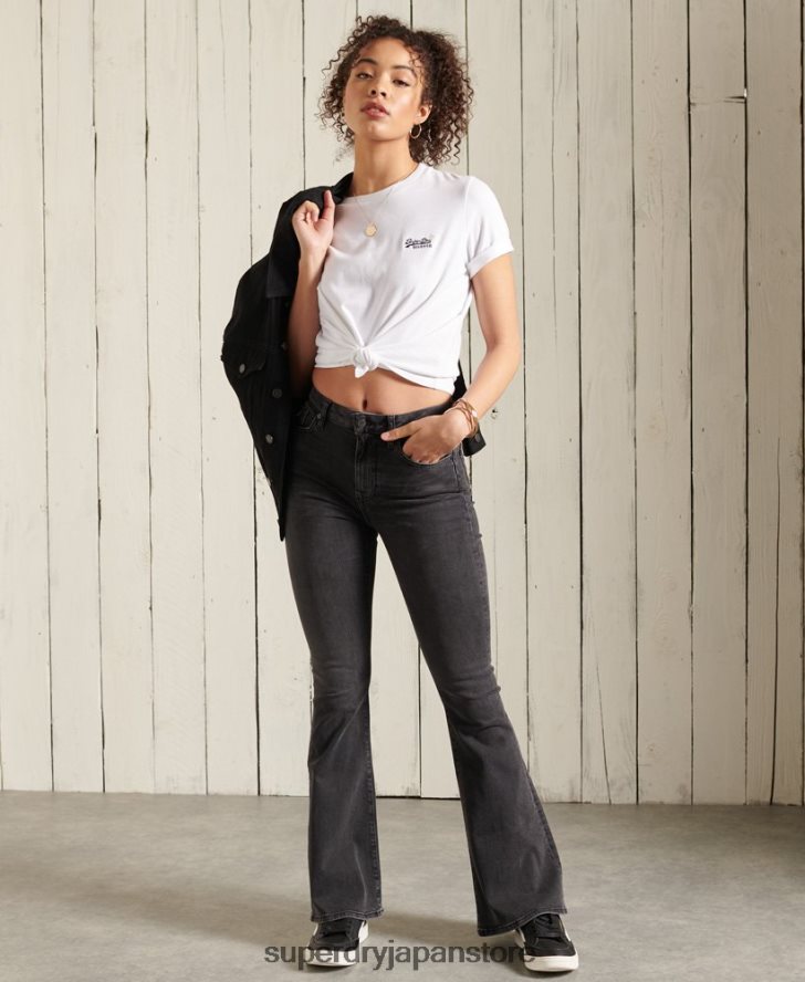 オーガニックコットンTシャツ 女性 Superdry 衣類 白 2J62PZ2847