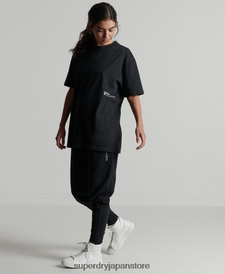 リサイクルマイクロミッドTシャツ 女性 Superdry 衣類 黒 2J62PZ2849