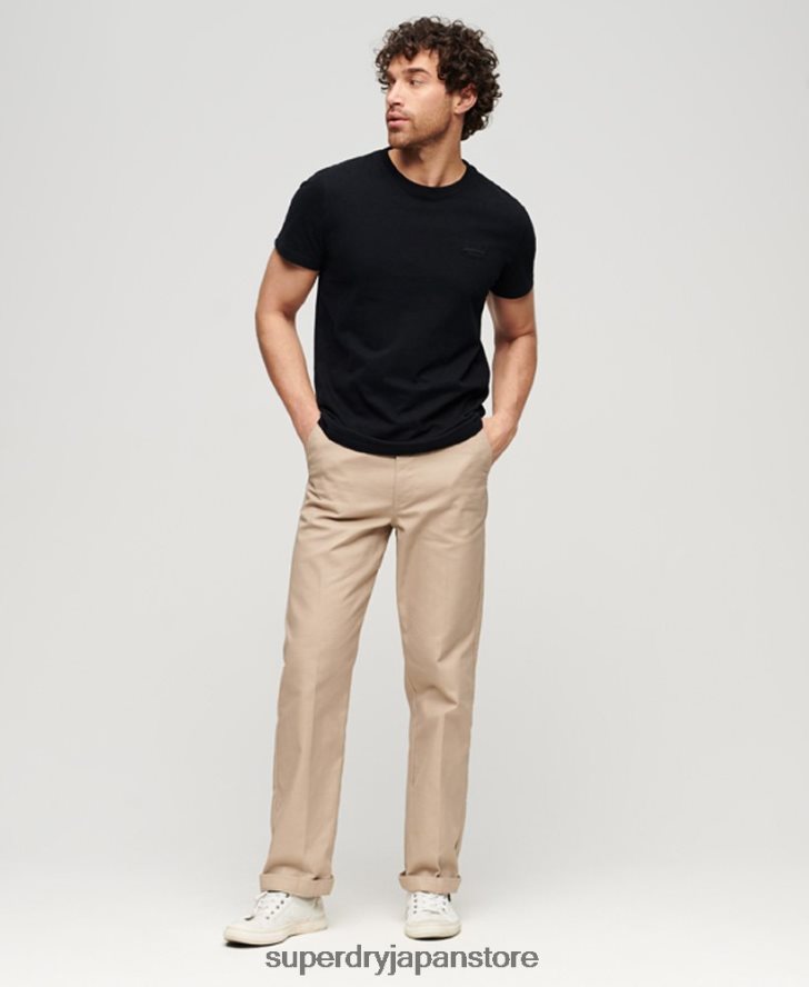 オーガニックコットン エッセンシャルロゴ Tシャツ 男性 Superdry 衣類 黒 2J62PZ3