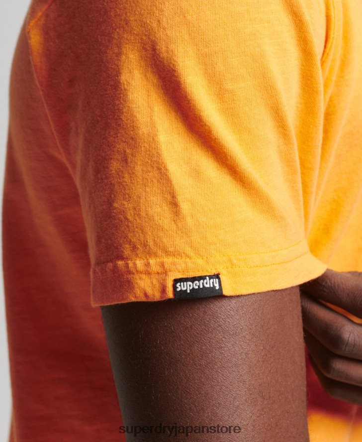 ヴィンテージブランドマークネオンTシャツ 男性 Superdry 衣類 オレンジ 2J62PZ4796