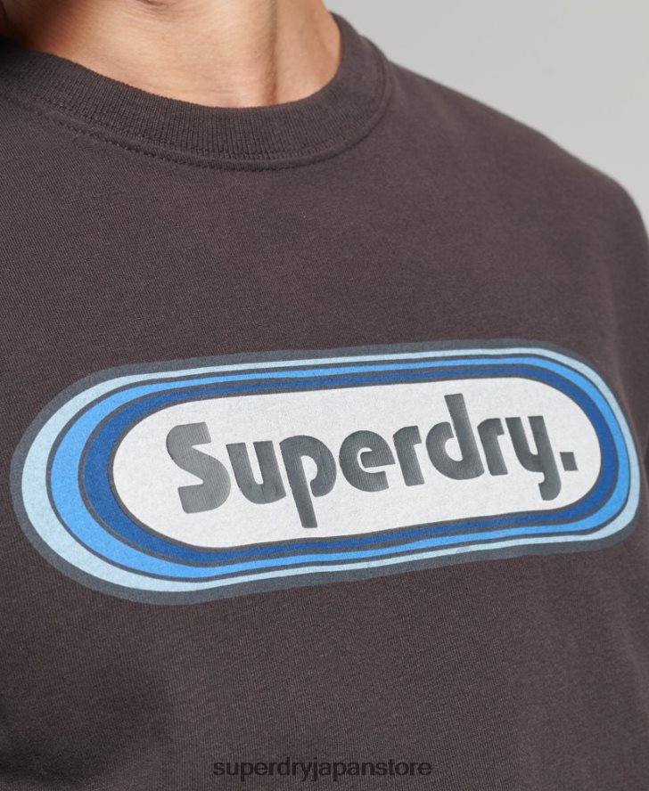 ヴィンテージ トレード タブ T シャツ 男性 Superdry 衣類 茶色 2J62PZ4808