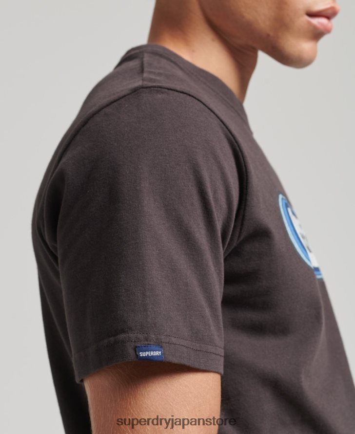 ヴィンテージ トレード タブ T シャツ 男性 Superdry 衣類 茶色 2J62PZ4808