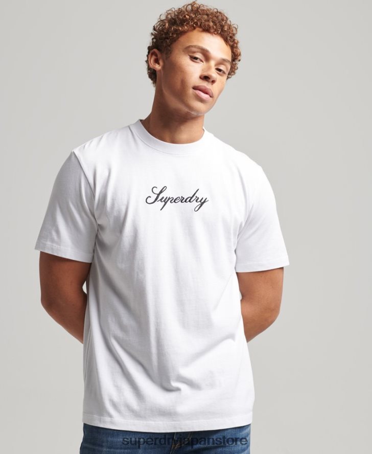 ヘリテージTシャツ 男性 Superdry 衣類 白 2J62PZ4822