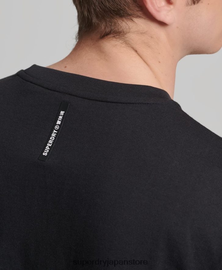 テックルーズTシャツ 男性 Superdry 衣類 黒 2J62PZ4832