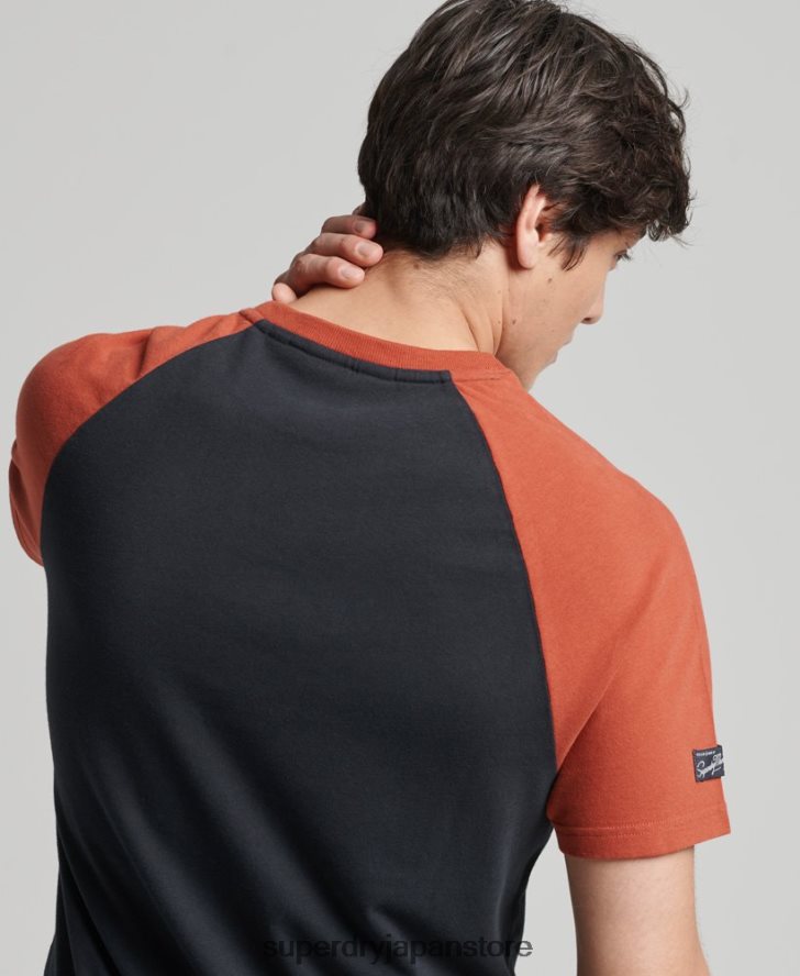 コアロゴグラフィック ラグランTシャツ 男性 Superdry 衣類 海軍 2J62PZ4842