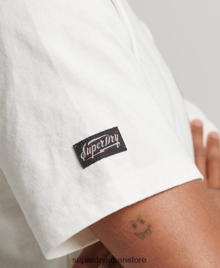 スイカグラフィックTシャツ 男性 Superdry 衣類 白 2J62PZ4843