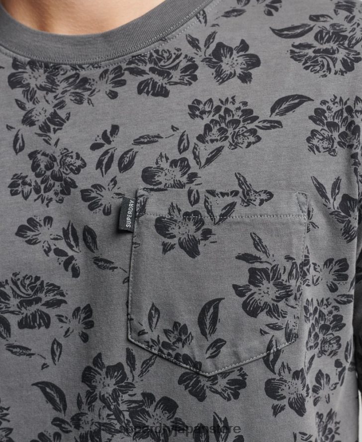ヴィンテージポケットTシャツ 男性 Superdry 衣類 黒 2J62PZ4848
